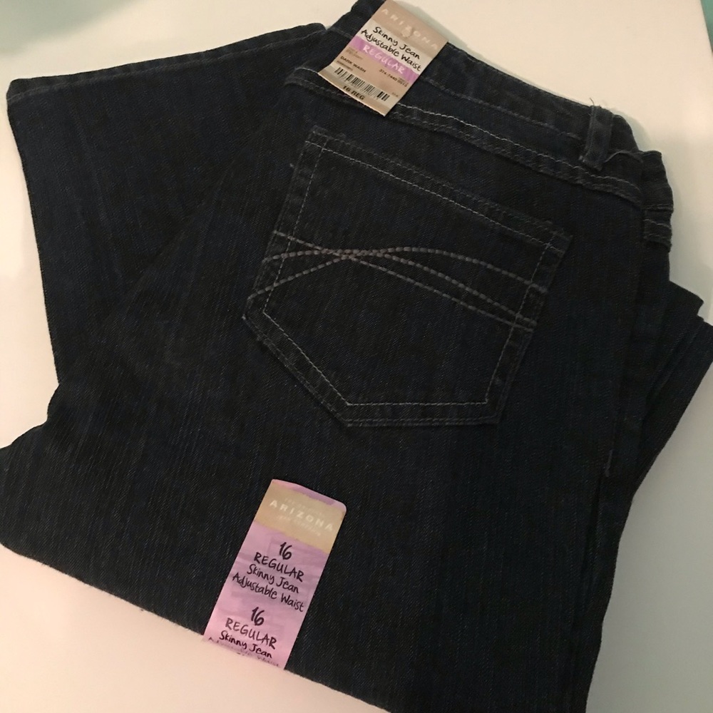 NWT GIRL’S  SZ 16 ARIZONA SKINNY JEAN